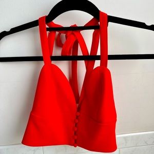 Red Crop Top Size Small